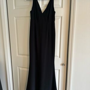 Lulu's Elegant Black Maxi Dress